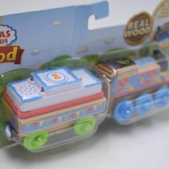 Happy Birthday Thomas Exposed Wood Cargo Car Cake Thomas & Friends Train Engine - Picture 10 of 11